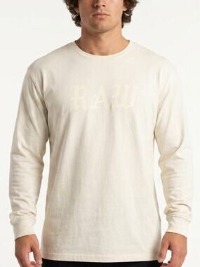 Rawgear Cream Graphic Pullover Lightweight Sweatshirt Men Size S